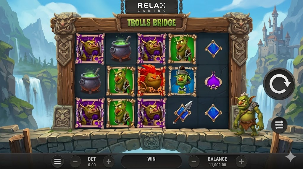 Read more about the article Trolls Bridge Slot: Dunia Bawah Jembatan yang Diubah Jadi Mesin Slot Cluster Paling Nyentrik dari Relax Gaming